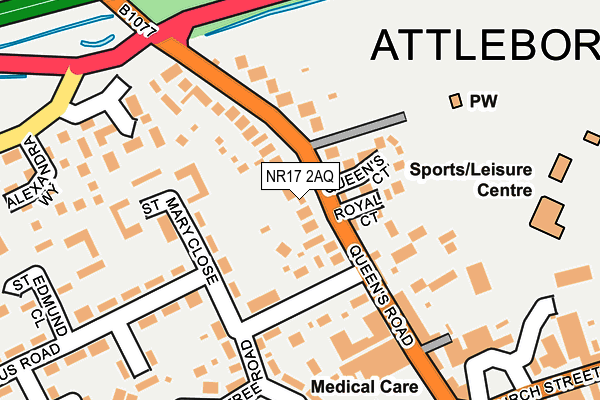 NR17 2AQ map - OS OpenMap – Local (Ordnance Survey)
