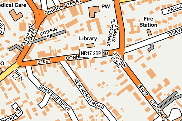 NR17 2BP map - OS OpenMap – Local (Ordnance Survey)
