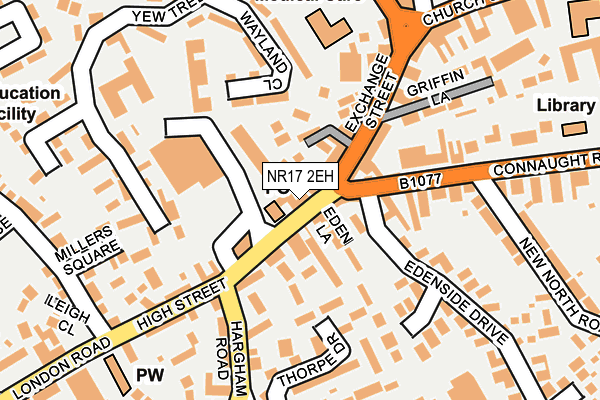 NR17 2EH map - OS OpenMap – Local (Ordnance Survey)