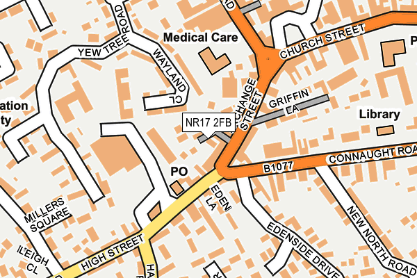 NR17 2FB map - OS OpenMap – Local (Ordnance Survey)