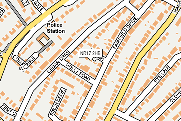 NR17 2HB map - OS OpenMap – Local (Ordnance Survey)