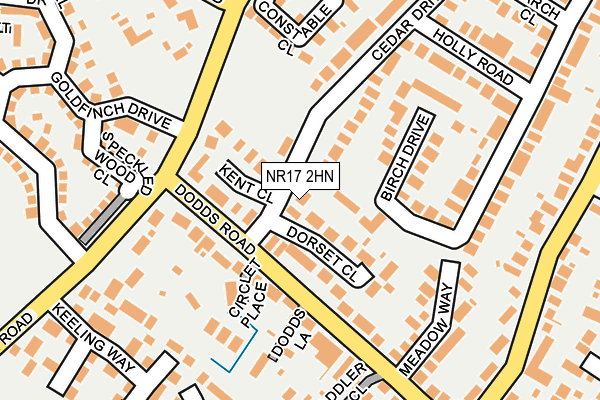 NR17 2HN map - OS OpenMap – Local (Ordnance Survey)