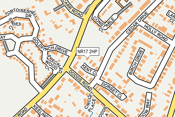 NR17 2HP map - OS OpenMap – Local (Ordnance Survey)