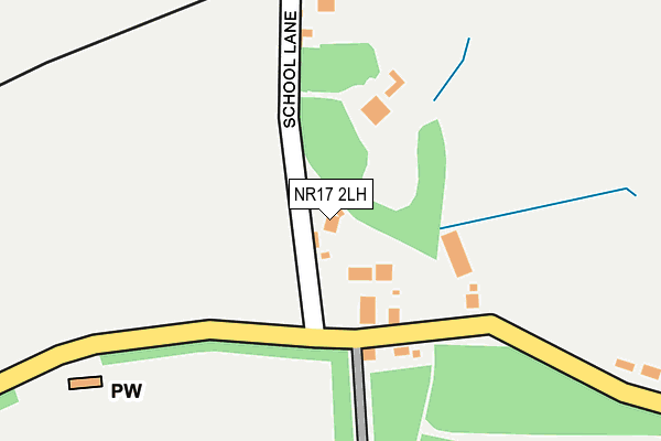 NR17 2LH map - OS OpenMap – Local (Ordnance Survey)