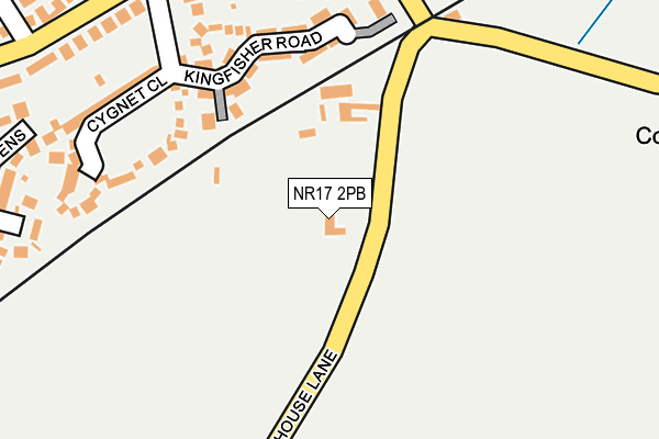 NR17 2PB map - OS OpenMap – Local (Ordnance Survey)