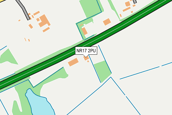 NR17 2PU map - OS OpenMap – Local (Ordnance Survey)