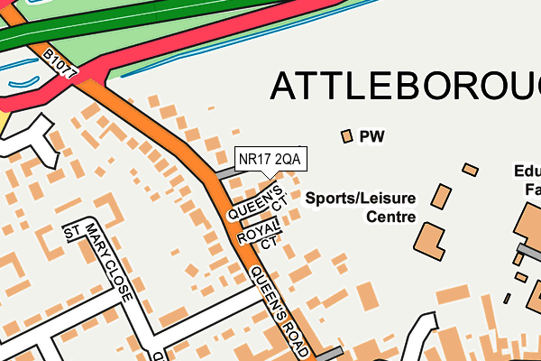 NR17 2QA map - OS OpenMap – Local (Ordnance Survey)