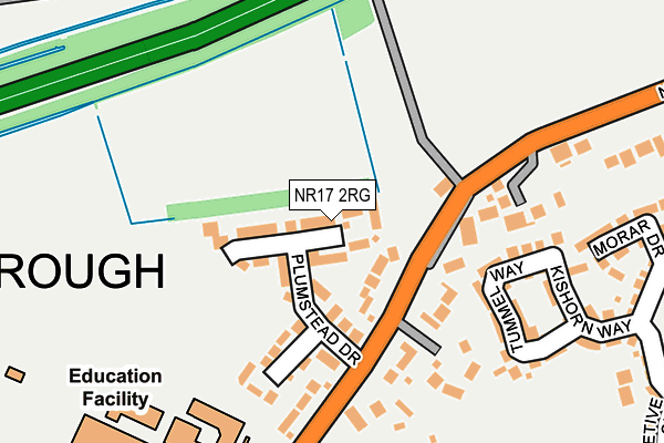NR17 2RG map - OS OpenMap – Local (Ordnance Survey)