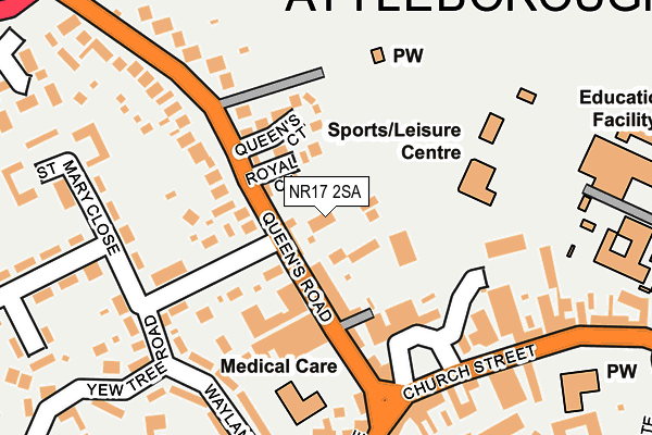 NR17 2SA map - OS OpenMap – Local (Ordnance Survey)