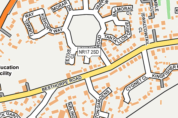 NR17 2SD map - OS OpenMap – Local (Ordnance Survey)