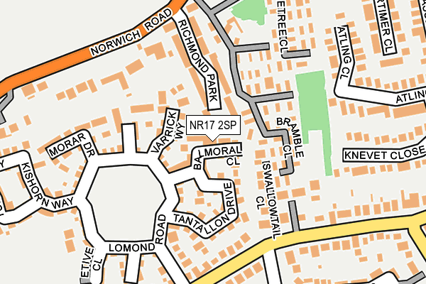 NR17 2SP map - OS OpenMap – Local (Ordnance Survey)