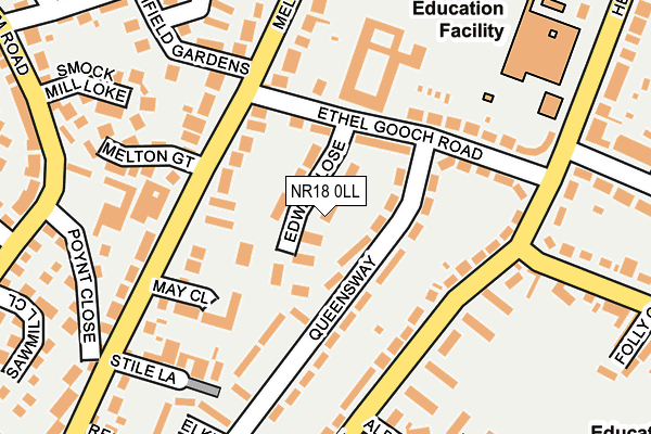 NR18 0LL map - OS OpenMap – Local (Ordnance Survey)