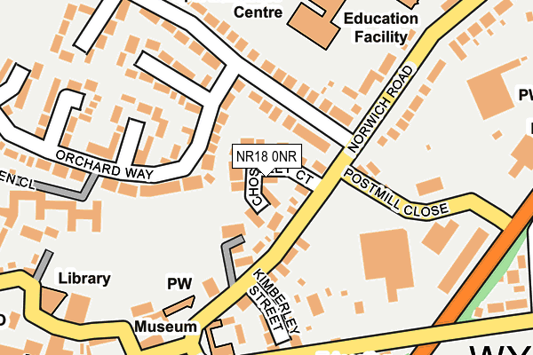 NR18 0NR map - OS OpenMap – Local (Ordnance Survey)