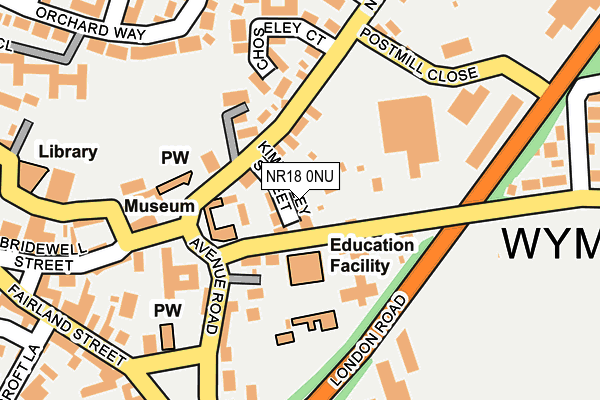 NR18 0NU map - OS OpenMap – Local (Ordnance Survey)