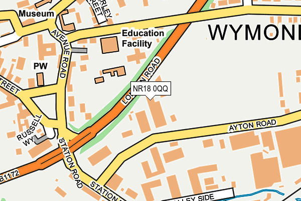 Map of WYMONDHAM HOLDINGS LIMITED at local scale