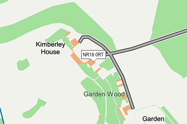 NR18 0RT map - OS OpenMap – Local (Ordnance Survey)