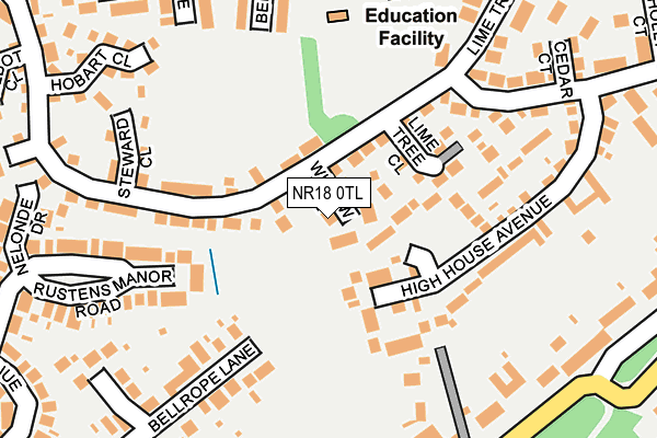 NR18 0TL map - OS OpenMap – Local (Ordnance Survey)