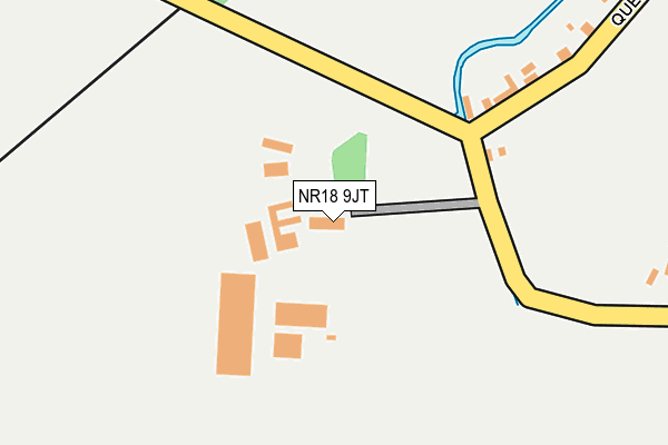 NR18 9JT map - OS OpenMap – Local (Ordnance Survey)