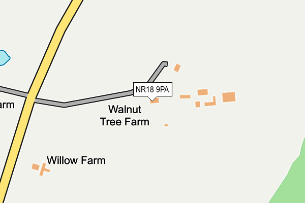 NR18 9PA map - OS OpenMap – Local (Ordnance Survey)