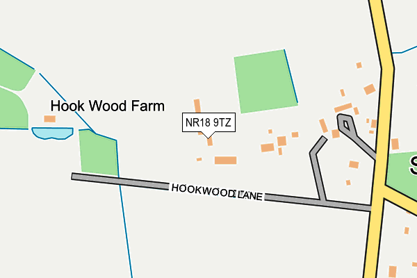 NR18 9TZ map - OS OpenMap – Local (Ordnance Survey)