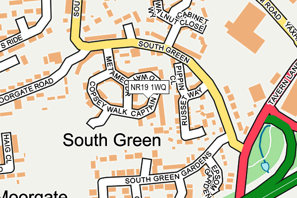 NR19 1WQ map - OS OpenMap – Local (Ordnance Survey)