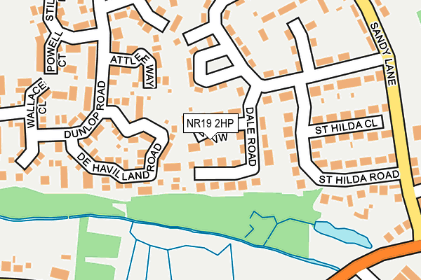NR19 2HP map - OS OpenMap – Local (Ordnance Survey)