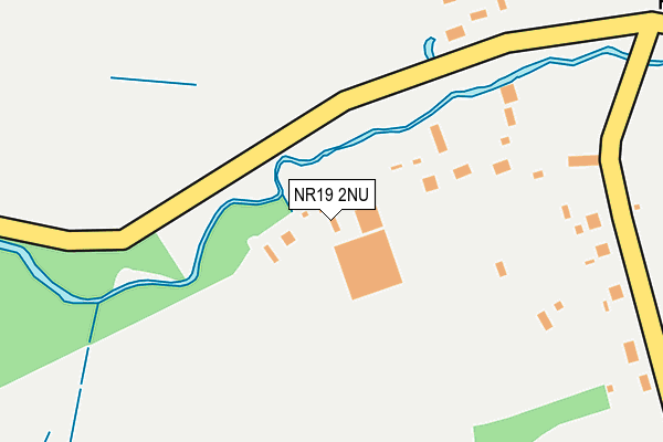 NR19 2NU map - OS OpenMap – Local (Ordnance Survey)