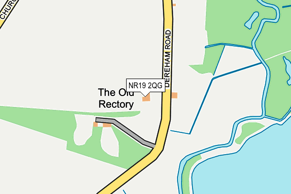 NR19 2QG map - OS OpenMap – Local (Ordnance Survey)