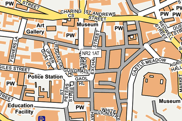 NR2 1AT map - OS OpenMap – Local (Ordnance Survey)