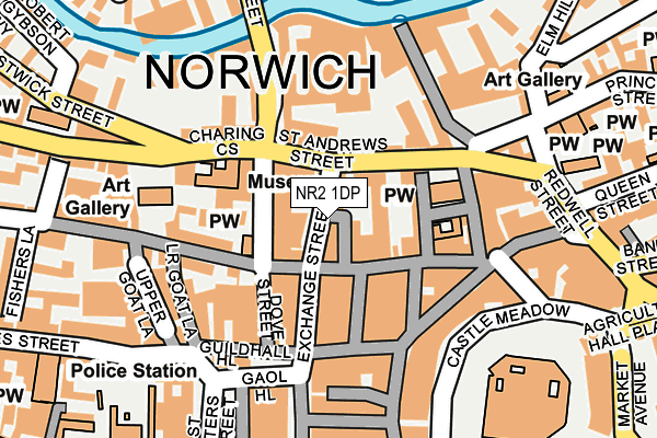 NR2 1DP map - OS OpenMap – Local (Ordnance Survey)