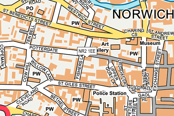 NR2 1EE map - OS OpenMap – Local (Ordnance Survey)