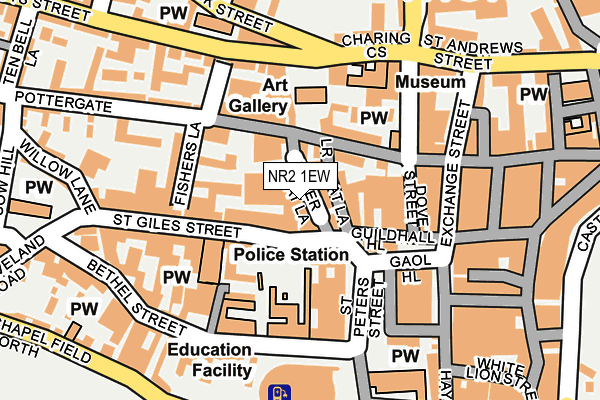 NR2 1EW map - OS OpenMap – Local (Ordnance Survey)