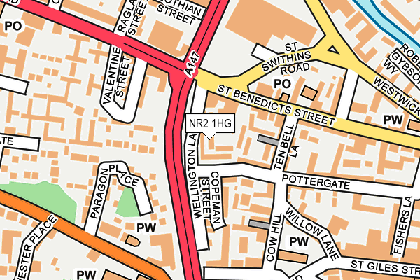 NR2 1HG map - OS OpenMap – Local (Ordnance Survey)