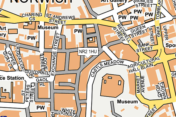 NR2 1HU map - OS OpenMap – Local (Ordnance Survey)