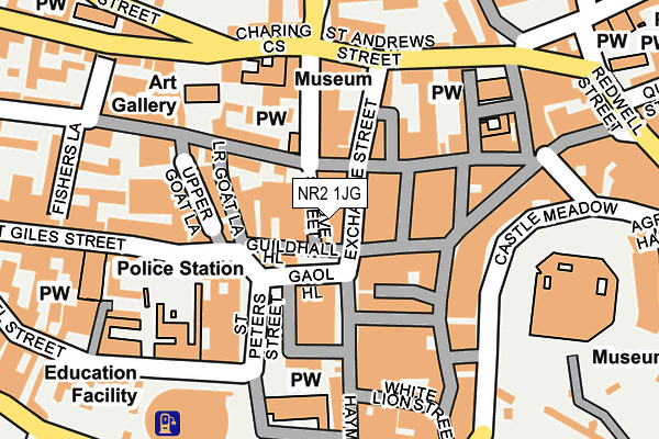 NR2 1JG map - OS OpenMap – Local (Ordnance Survey)