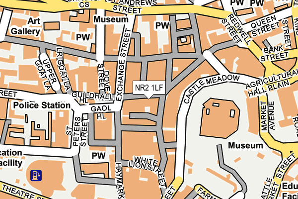 NR2 1LF map - OS OpenMap – Local (Ordnance Survey)