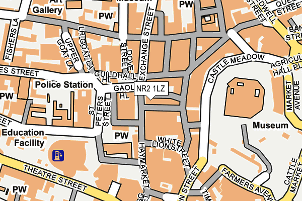 NR2 1LZ map - OS OpenMap – Local (Ordnance Survey)