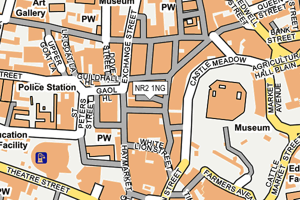 NR2 1NG map - OS OpenMap – Local (Ordnance Survey)