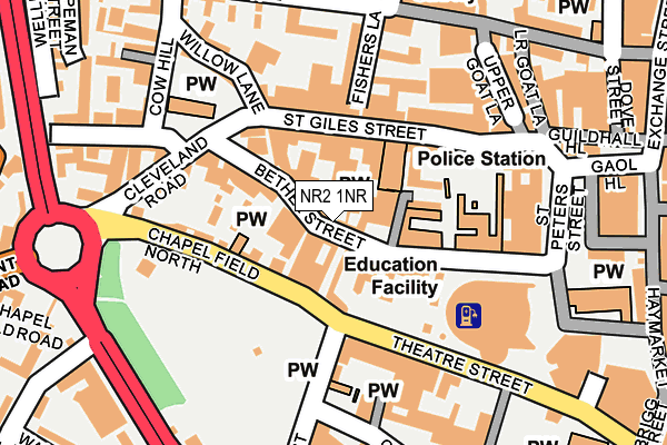 Map of JESSE ONSLOW LIMITED at local scale