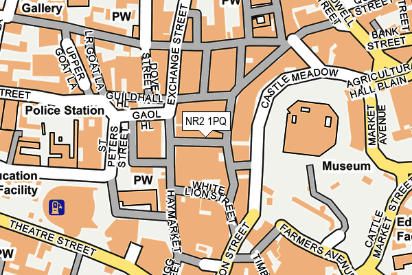 NR2 1PQ map - OS OpenMap – Local (Ordnance Survey)