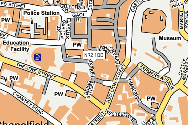 NR2 1QD map - OS OpenMap – Local (Ordnance Survey)
