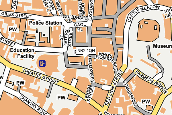 NR2 1QH map - OS OpenMap – Local (Ordnance Survey)