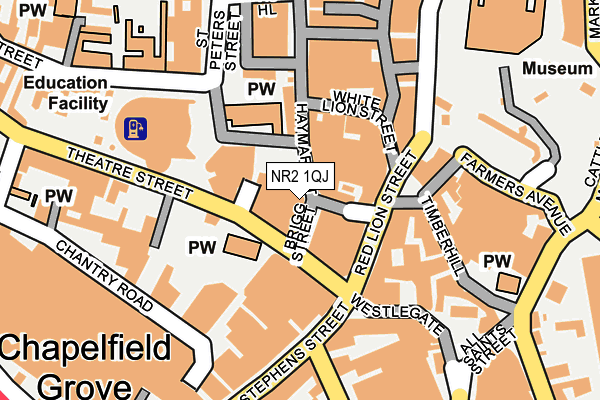 NR2 1QJ map - OS OpenMap – Local (Ordnance Survey)