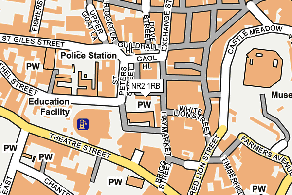 NR2 1RB map - OS OpenMap – Local (Ordnance Survey)