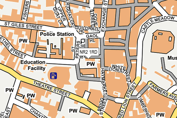 NR2 1RD map - OS OpenMap – Local (Ordnance Survey)