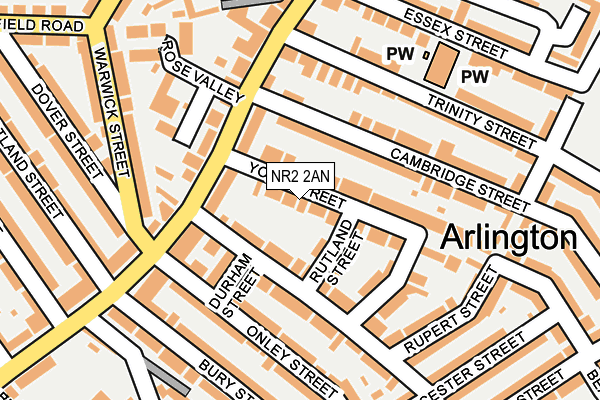 NR2 2AN map - OS OpenMap – Local (Ordnance Survey)