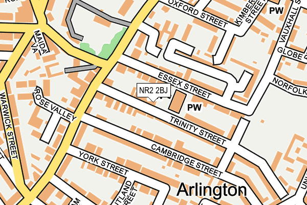 NR2 2BJ map - OS OpenMap – Local (Ordnance Survey)