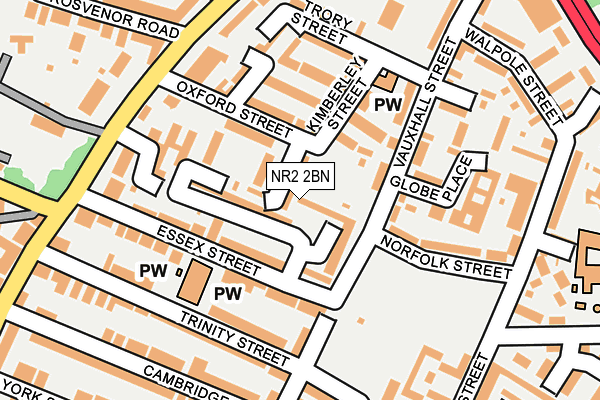 NR2 2BN map - OS OpenMap – Local (Ordnance Survey)