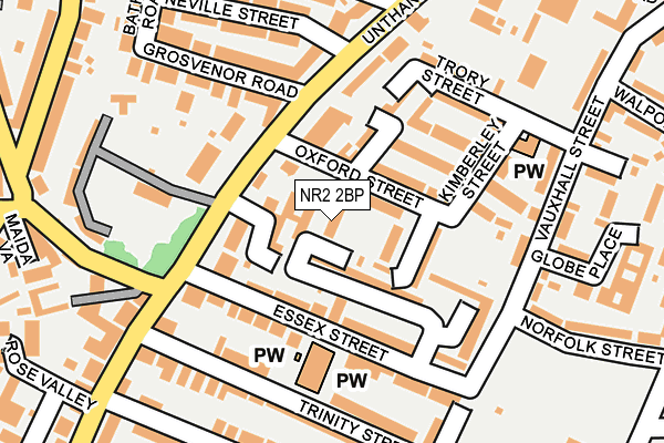 NR2 2BP map - OS OpenMap – Local (Ordnance Survey)