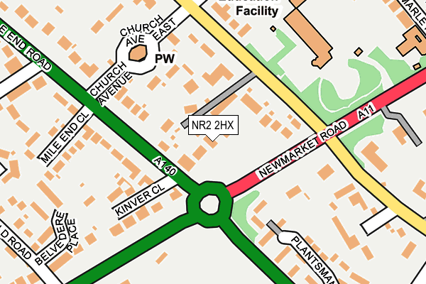 NR2 2HX map - OS OpenMap – Local (Ordnance Survey)